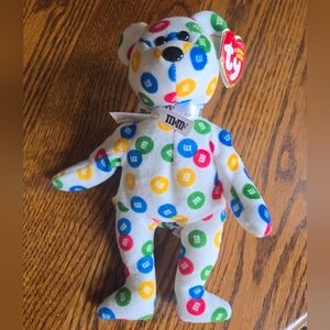 Ty M&M's Multicolor Plush Bear